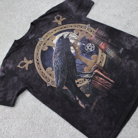 The Mountain Raven Shirt Mens Large Brown 100% Cotton Short Sleeve Pullover - Picture 7 of 12